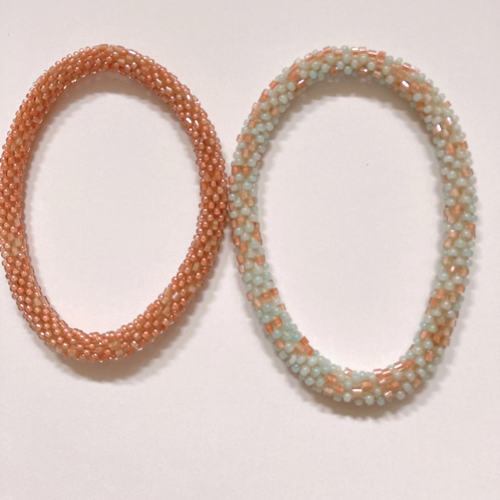 2 LILY AND LAURA Glass Bead Brackets